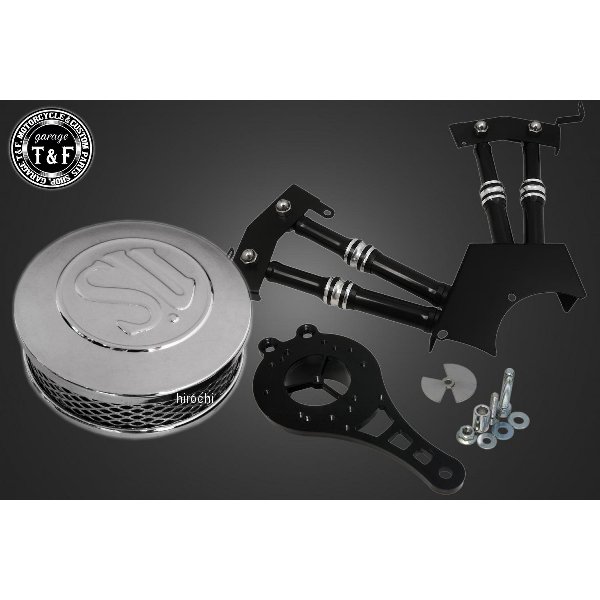 SU (メッキ) &プッシュロッドカバー (コントラスト) SET ドラッグスター250