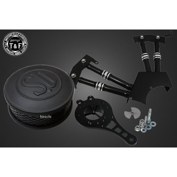 SU (マットブラック) &プッシュロッドカバー (コントラスト) SET ドラッグスター250