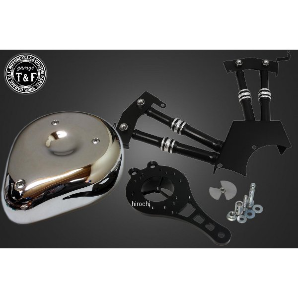 ティアドロップ (メッキ) &プッシュロッドカバー (コントラスト) SET ドラッグスター250
