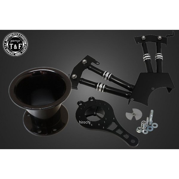 ファンネル (ブラック) &プッシュロッドカバー (コントラスト) SET ドラッグスター250