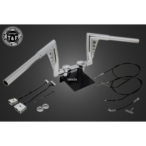 20年-24年 レブル250 ABS搭載 極太バットマンハンドル 8インチ(メッキ)&ワイヤーセット