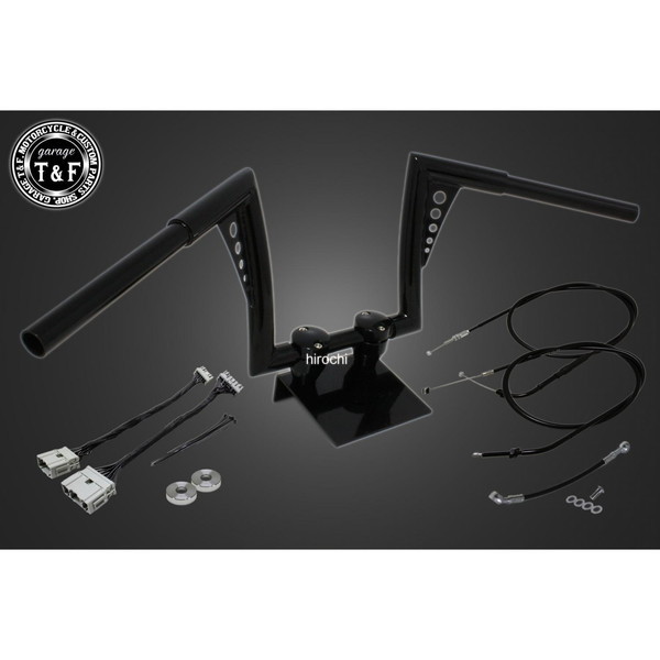 20年-24年 レブル250 ABS搭載 極太バットマンハンドル 10インチ(ブラック)&ワイヤーセット