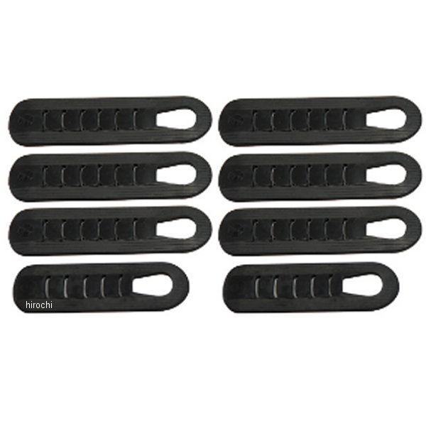 ブーツ パーツ ストラップ SUPER VICTORY 黒 8個セット