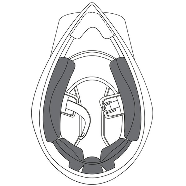 チークパッド インターナショナルフィット AX9用 XXSサイズ