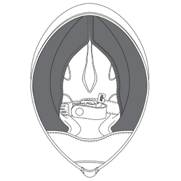 チークパッド アジアンフィット PISTA GP RR用 黒/赤 Mサイズ