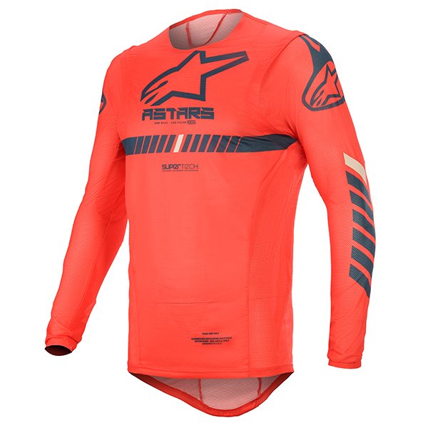 ジャージ スーパーテック ブライトレッド/ネイビー/オフホワイト Lサイズ