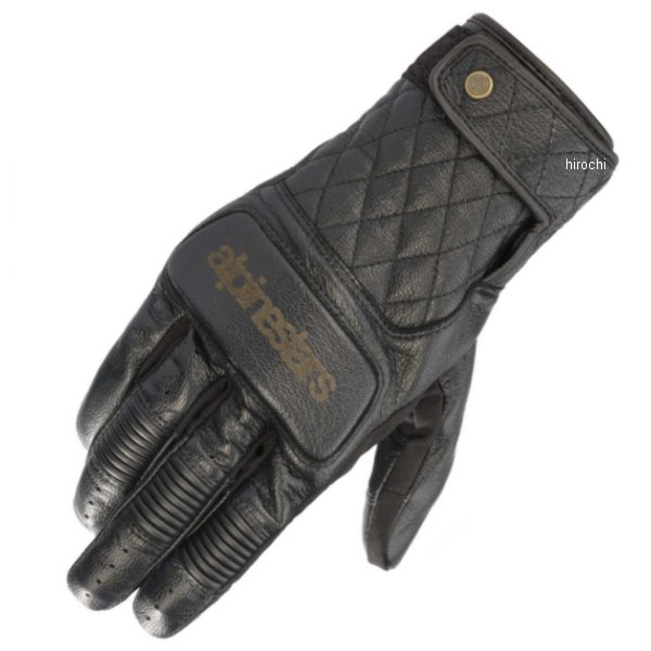 3508520 BRASS レザーグローブ 10 黒 Mサイズ