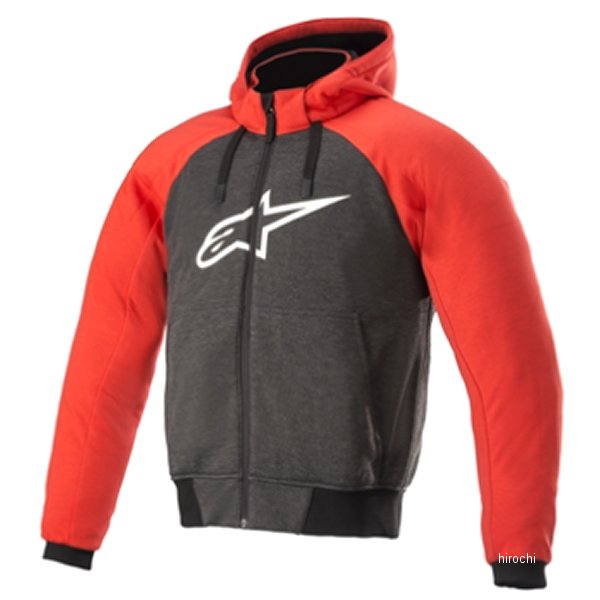 春夏モデル ジャケット CHROME SPORT HOODIE ASIA 黒/赤 Mサイズ