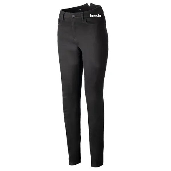 パンツ AS-DSL JUNKO TECH RIDING スリムフィット 黒ウォッシュド レディース 29インチ