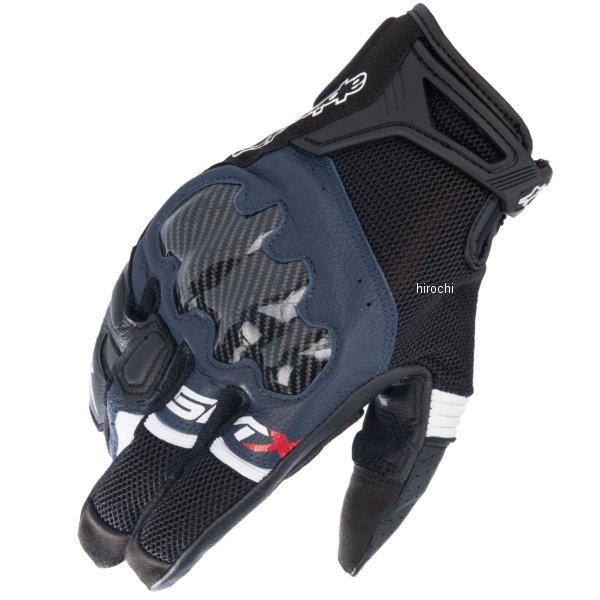 春夏モデル SMX-R グローブ ASIA 黒/ダークブルー/白 Sサイズ