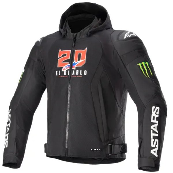 春夏モデル FQ20 ZACA エアーモンスタージャケット 黒/白 Sサイズ