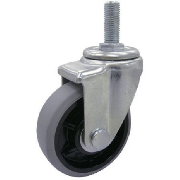SJT125GUM1640  ねじ込みキャスター自在車 125径ウレタン車輪ベアリング入