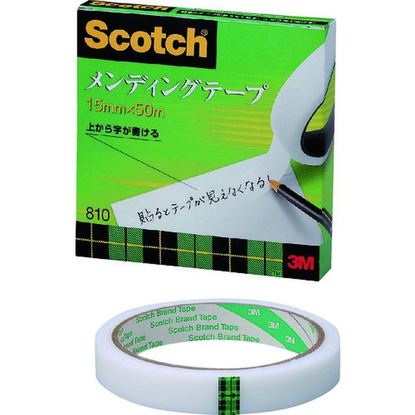 810315 406-3104  メンディングテープ 15mmX50m 巻芯径76mm