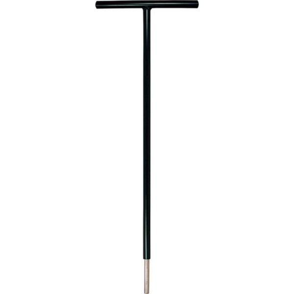 ST5004 811-6005  T型 六角棒スパナ 鉄ハンドル 首下500mm 4mm 単品