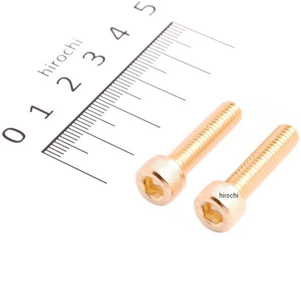 ステンレスキャップボルト 24Kメッキ M6x25 2個入り