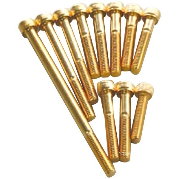 ステンレスキャップボルト 24Kメッキ M6X28 2本入り
