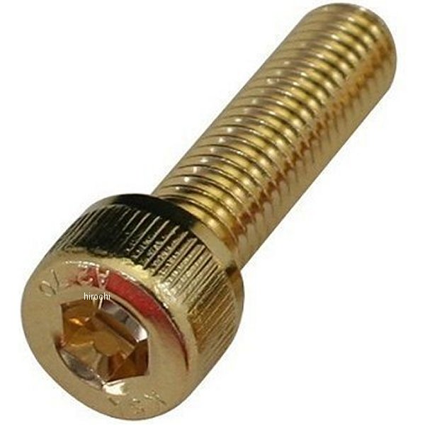 ステンレスキャップボルト 24Kメッキ M8X50 1本入り