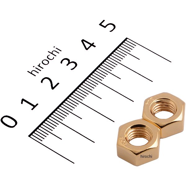 ステンレス六角ナット 汎用 M8 P1.25 24Kメッキ 2個入り