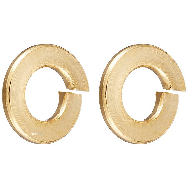 ステンレススプリングワッシャー 汎用 24Kメッキ M6 2個入り