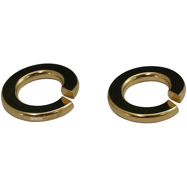 ステンレススプリングワッシャー 汎用 24Kメッキ M10 2個入り