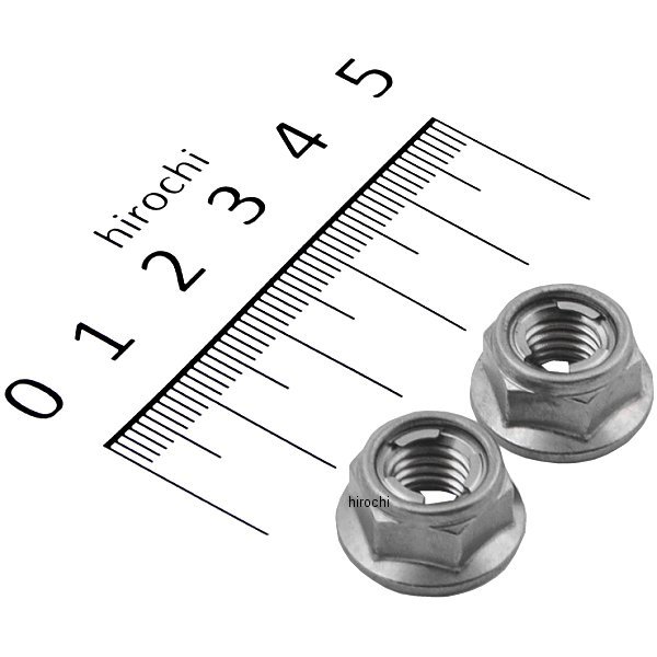 SUS304 フランジ付きロックナット M8 P1.25 STD 2個入り