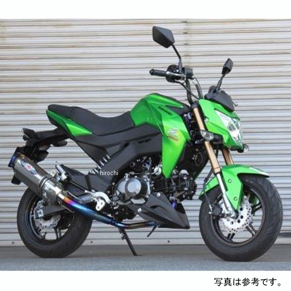 補修用サイレンサー ナサートエボリューション TYPE2 Z125 PRO メタルブラック