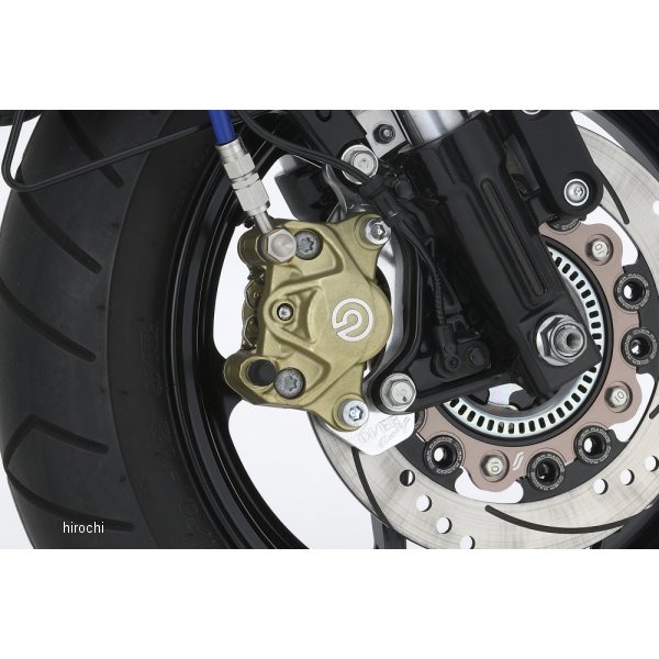 キャリパーサポート ブレンボ2P(カニ) OVER×SUNSTAR ABS用 シルバー