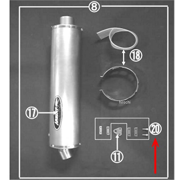 TIサイレンサー バンドボルトセット