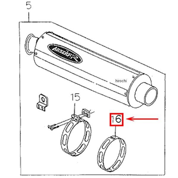 Tiサイレンサー バンドガスケット(108)