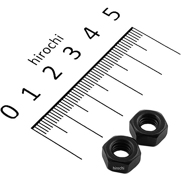 ステンレス六角ナット M6 P1.0 スタンダードタイプ 2個入り 黒