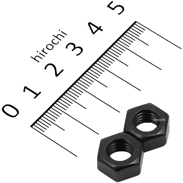 ステンレス六角ナット M8 P1.25 スタンダードタイプ 2個入り 黒