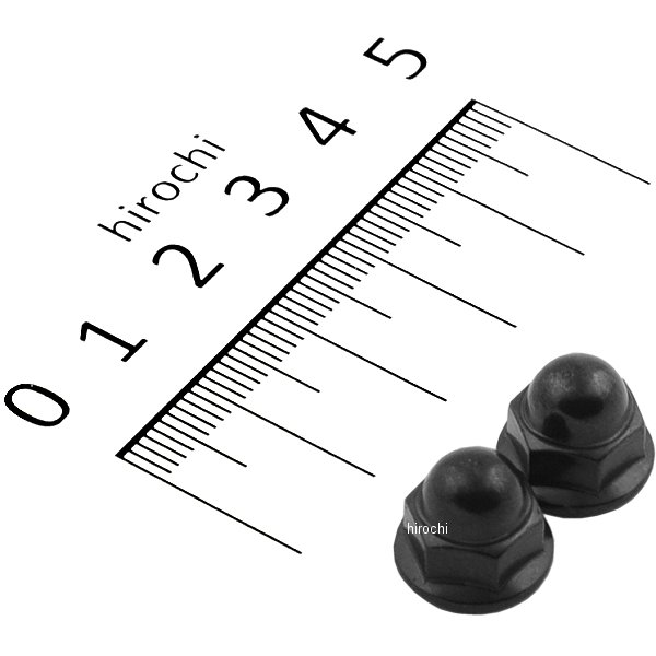 ステンレスフランジ付き袋ナット M6 P1.0 スタンダードタイプ 2個入り 黒