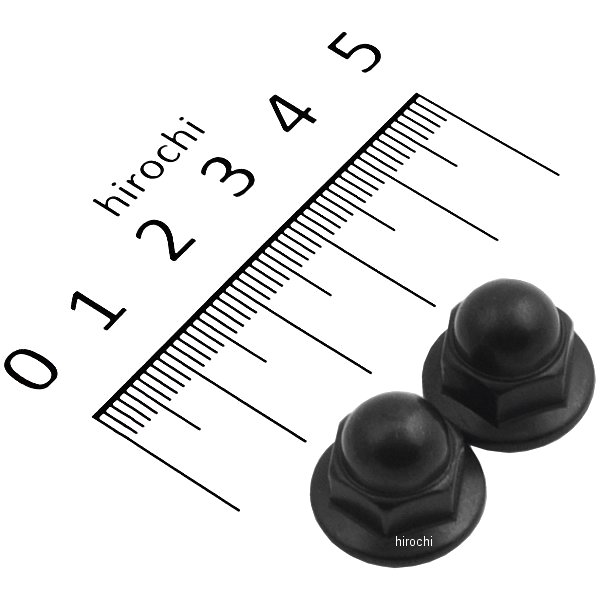 ステンレスフランジ付き袋ナット M8 P1.25 スタンダードタイプ 2個入り 黒