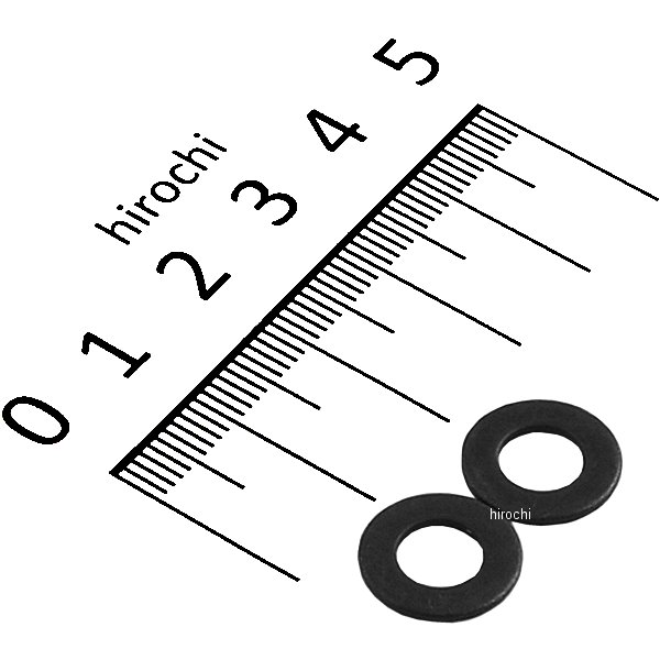 ステンレス平ワッシャ M6 スタンダードタイプ 2個入り 黒