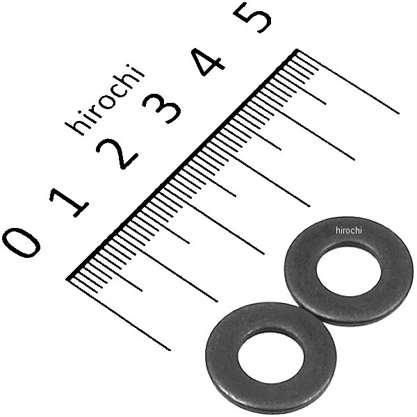 ステンレス平ワッシャ M8 スタンダードタイプ 2個入り 黒