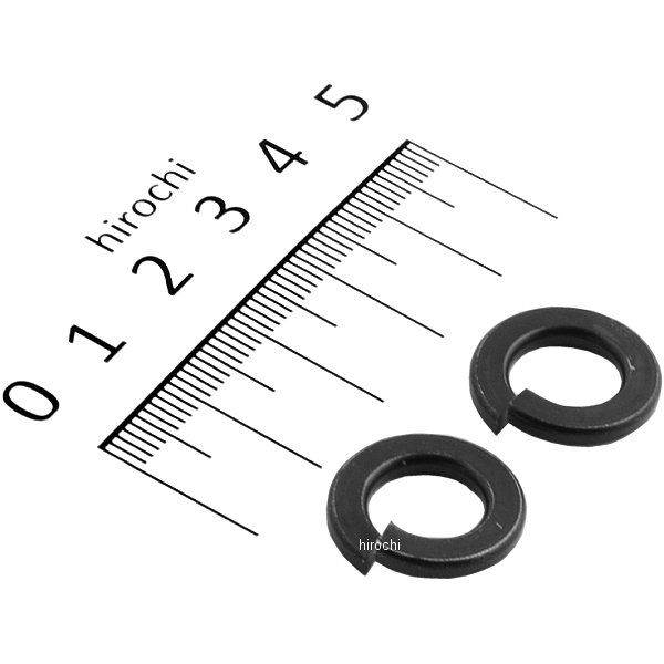 ステンレススプリングワッシャ M10 スタンダードタイプ 2個入り 黒