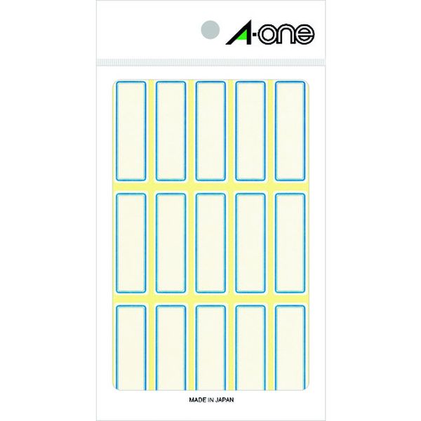 835-5089  エーワン(TM) セルフラベル 青枠 (18枚入)