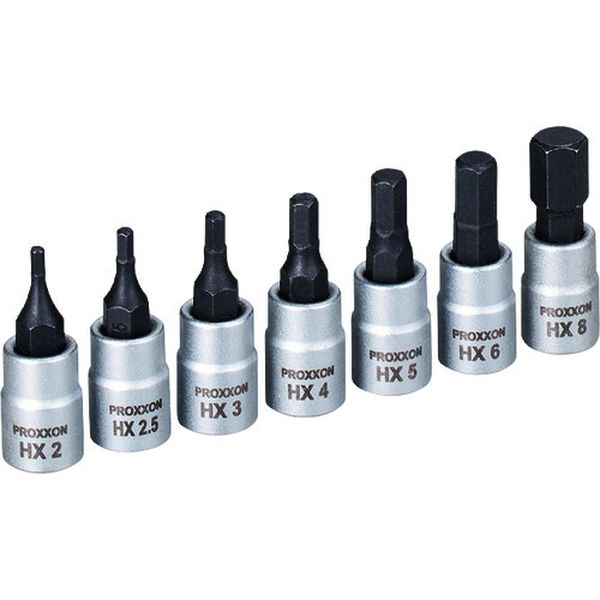 232-1146  ヘックスビットソケット7点セット 1/4”