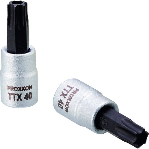 トルクス［［R下］］ビットソケット いじり止め穴付 TTX40