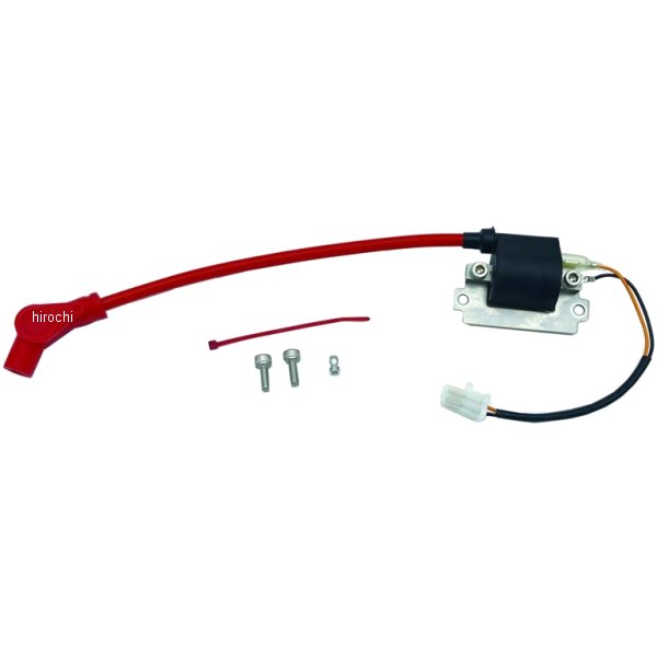 レーシングIGコイル スピードプロツインシリコンプラグコード付 92年以前 SR400/500 キャップ有 赤