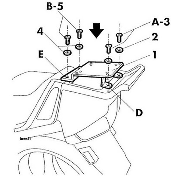 トップマスターフィッティングキット 96年-06年 BMW R1150RS、R110RT、K1100LT、R1150RT