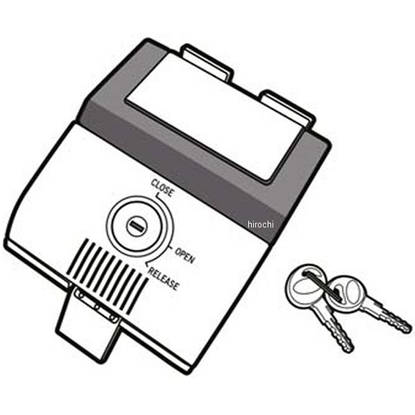 ロックカバー トップケース SH48ダークグレー専用 RED KEY