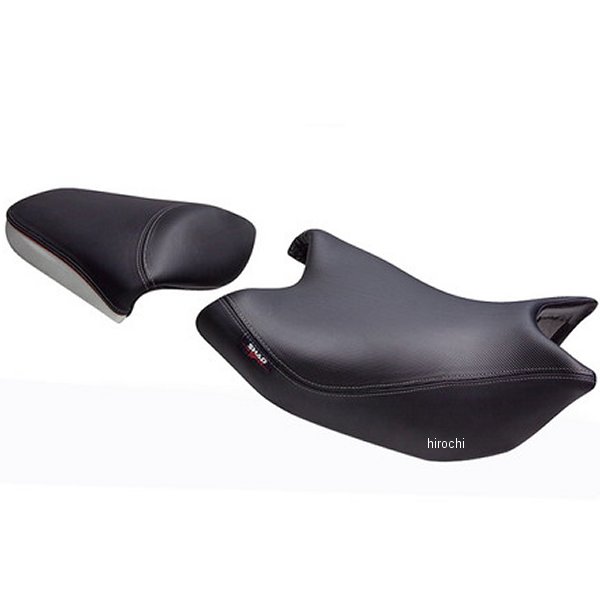 コンフォートシート 黒/グレー 赤ステッチ ロゴなし 12年-17年 NC700S、NC750S