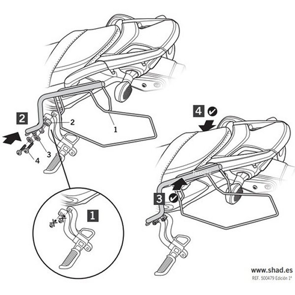 サドルバックサポートキット 15年 V-STROM 650