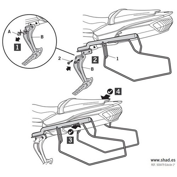 サドルバックサポートキット 10年-15年 FZ 8