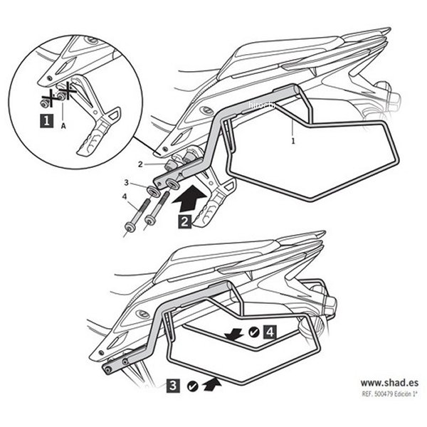 サドルバックサポートキット 14年　CB500F
