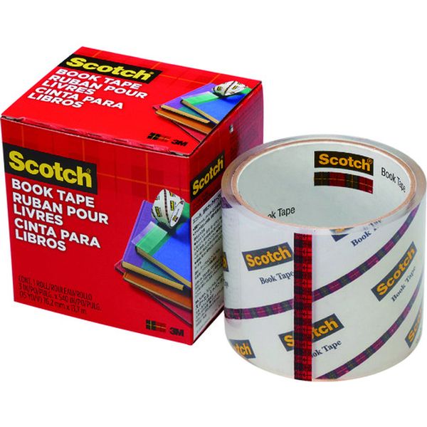 84576 370-0313  透明ブックテープ厚手 76.2mmX13.7m