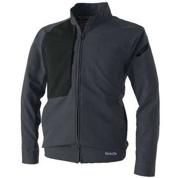 ハイブリッドサマーワークジャケット 黒/チャコールグレー
