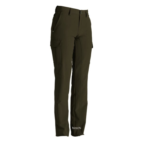 ストレッチタフレディースカーゴパンツ カーキグリーン