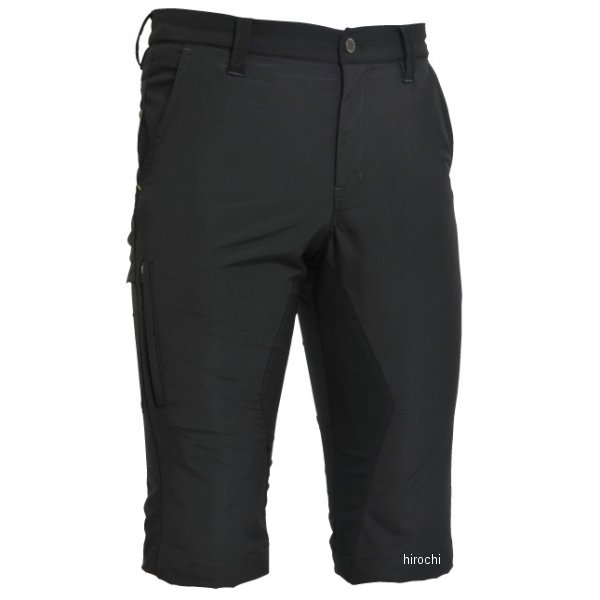 ハイブリッドストレッチメンズショートパンツ 黒/黒